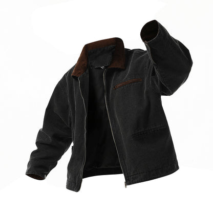 Herren Übergangsjacke Urban Style Stehkragen Taschen