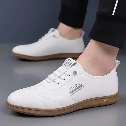 Damen Sneaker Leder Bequem Elegante Mode