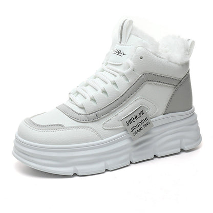Damen Sneaker Hochmodisch Kuschelig Rutschfest