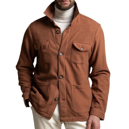 Herren Strickjacke Lässig Mit Knöpfen Und Taschen