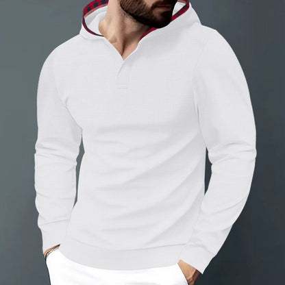 Herren Kapuzensweater Strukturiert Komfortabel Modern