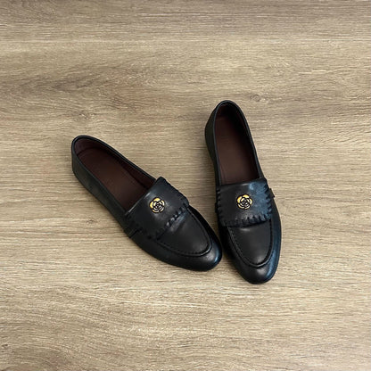 Damen Mokassins Blumen Verzierung Elegante Schuhe - BerlinGlamour