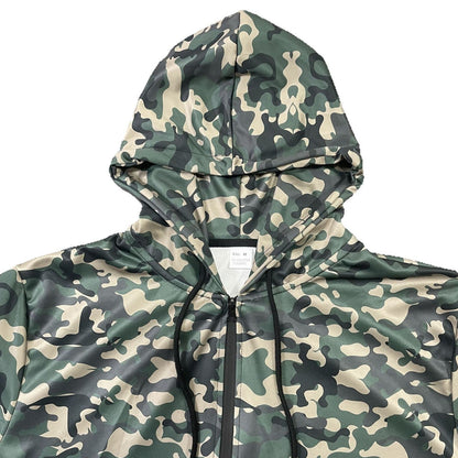 Herren Kapuzenjacke Camo Design Praktisch Mit Taschen