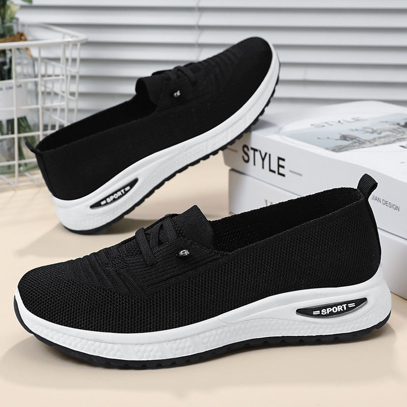 Damen Sneaker Bequem atmungsaktiv Slip-On Schuhe Mode
