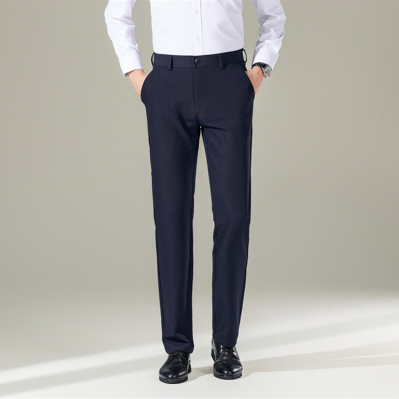 Elegante Herren Businesshose Slim Fit Schwarz