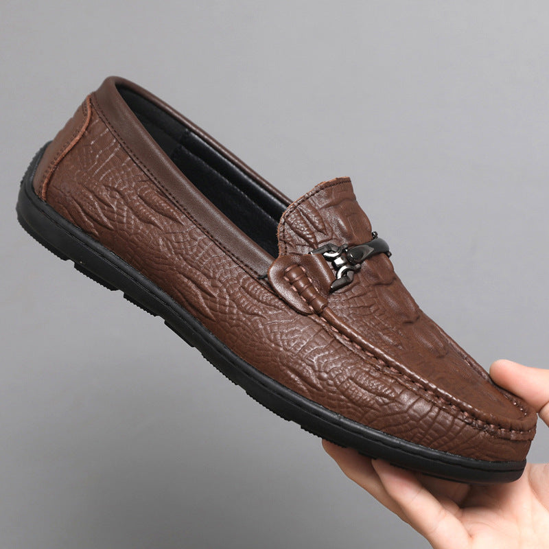 Herren Mokassins Elegante Lederschuhe Heidi Stil