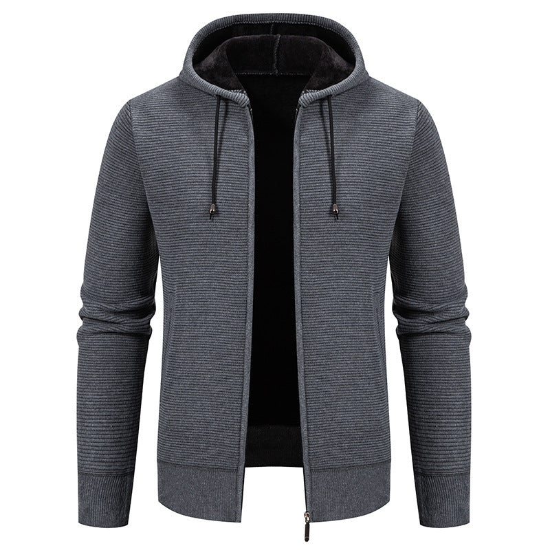 Herren Kapuzenjacke Modern Style Softshell Schwarz