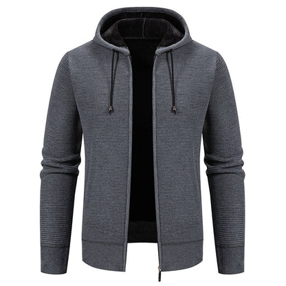 Herren Kapuzenjacke Modern Style Softshell Schwarz
