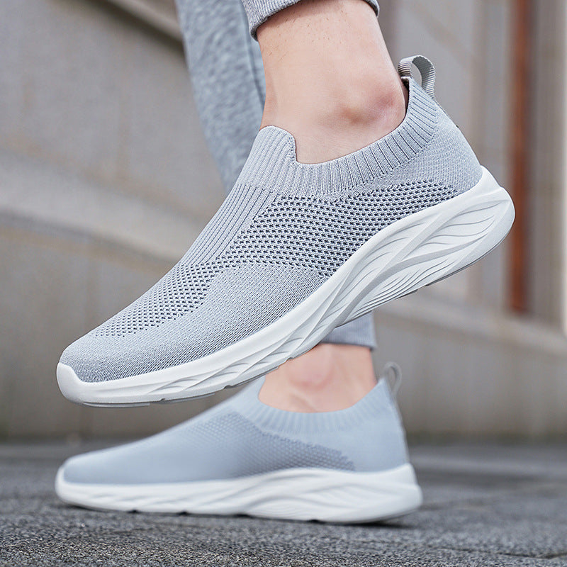 Damen Laufschuhe Atmungsaktiv Leicht Slip-On Sneaker