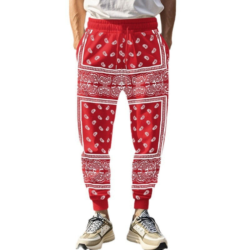 Herren Jogginghose Bandana Style Bequem Modern