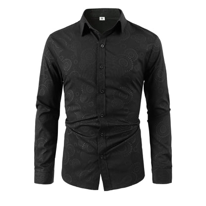 Herren Hemd Slim Fit mit feinem Muster Berlin Style - BerlinGlamour