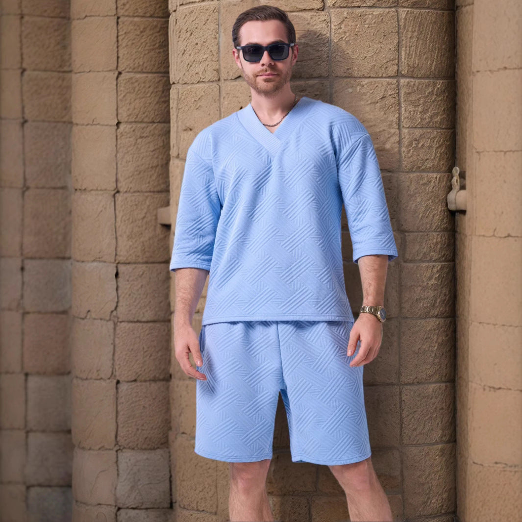 Herren Sportbekleidung Set Oberteil Shorts Laufsport