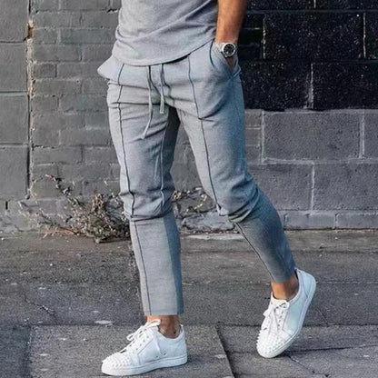 Herren Jogginghose Elegant Sportlich Schwarz