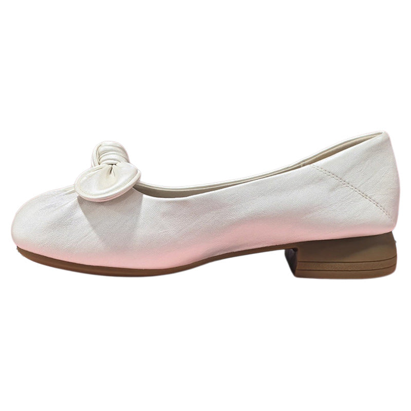 Damen Ballerinas Elegante Schleifen Bequem