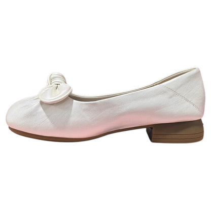 Damen Ballerinas Elegante Schleifen Bequem