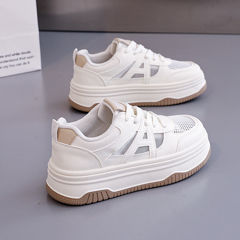 Damen Sneaker Hochsohle Modisch Chic