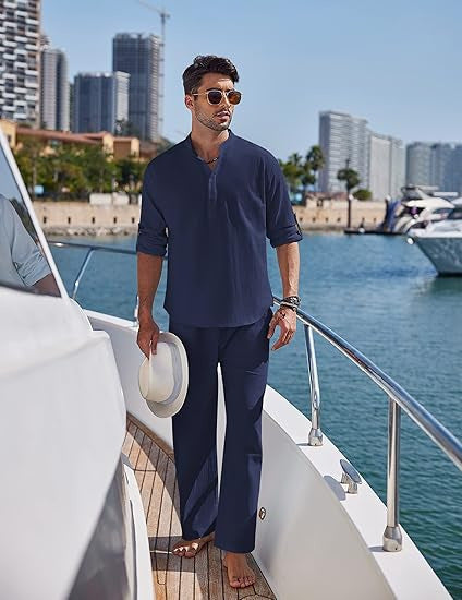 Herren Lounge Set Bequem Relaxed Fit Casual