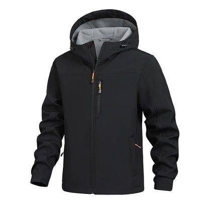 Herren Funktionsjacke Sportlich Verstellbares KapuzenSystem