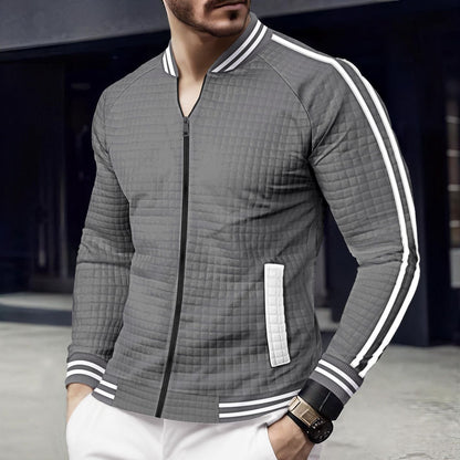 Herren Steppjacke Sportlich Modern Reißverschluss Taschen