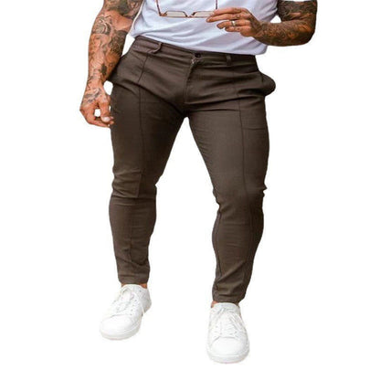 Elastische Herren Fitnesshose mit Reißverschlüssen Sportlich