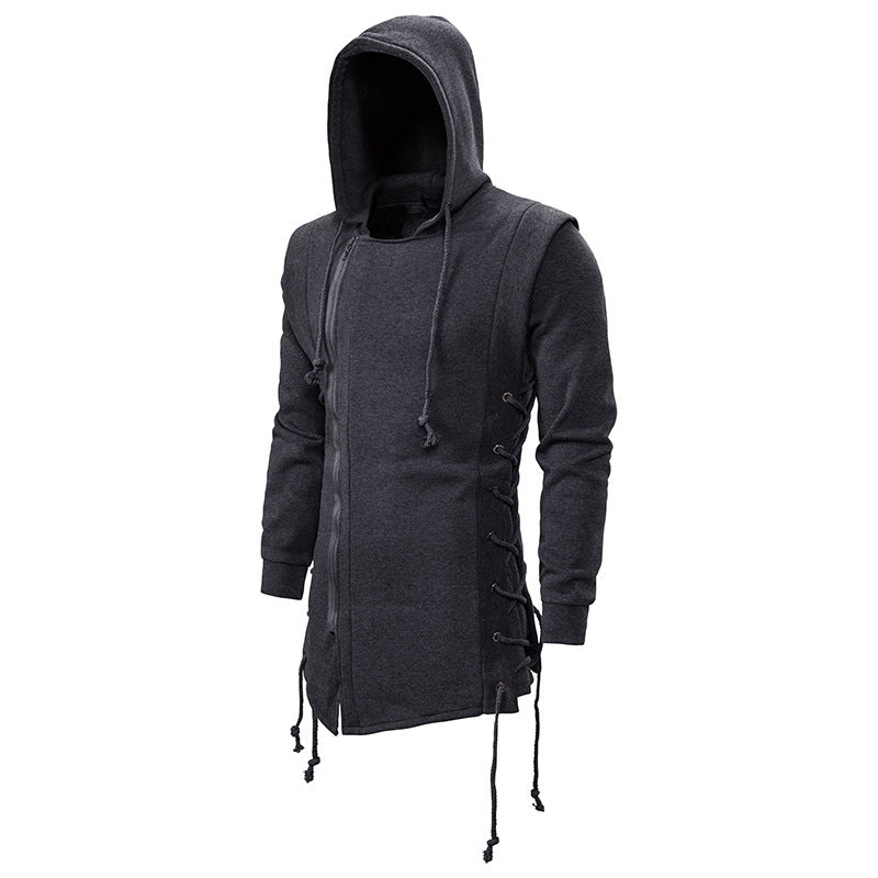 Herren Kapuzenshirt Asymmetrisch Lässig Modern
