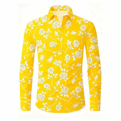 Herren Bluse Floral Modern Trendig