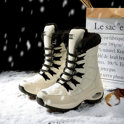 Winterstiefel Damen Warm Isoliert Rutschfest