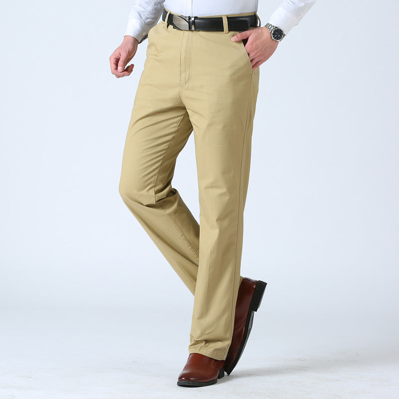 Herren Chino-Hose Klassisch Slim Fit Beige