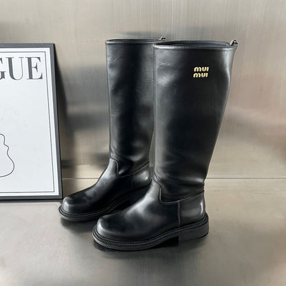 Damen Lederstiefel Bequem Robust Winterstiefel Schuhe