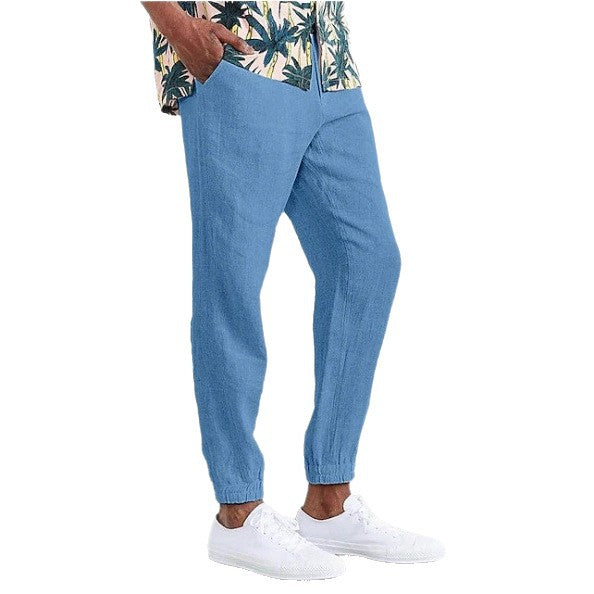 Herren Jogginghose Leicht Sommer elastisch mit Taschen