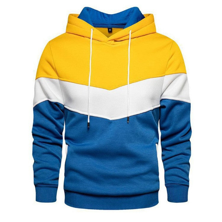 Herren Hoodie Sportlich Geometrisches Design Grau
