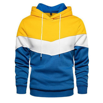 Herren Hoodie Sportlich Geometrisches Design Grau
