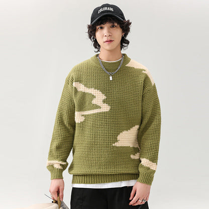 Herren Strickpullover Modern Lässig mit Muster