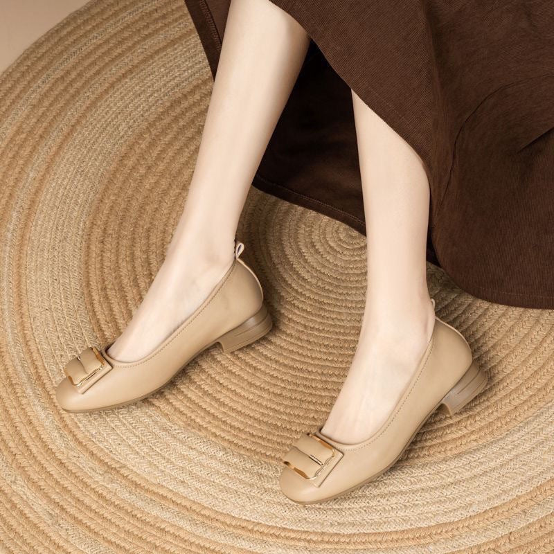Damen Ballerinas Elegante Schnallen Schuhe Frauen