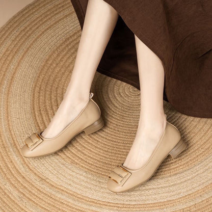 Damen Ballerinas Elegante Schnallen Schuhe Frauen