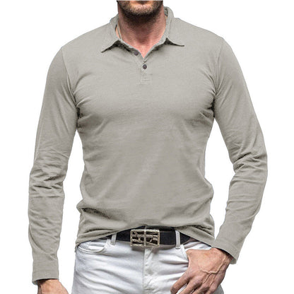 Herren Poloshirt Langarm Hochwertig Baumwolle BerlinStyle