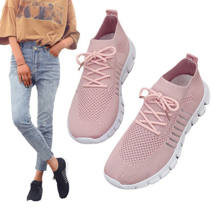 Damen Sneaker Sportlich Leicht Atmungsaktiv Netz - BerlinGlamour