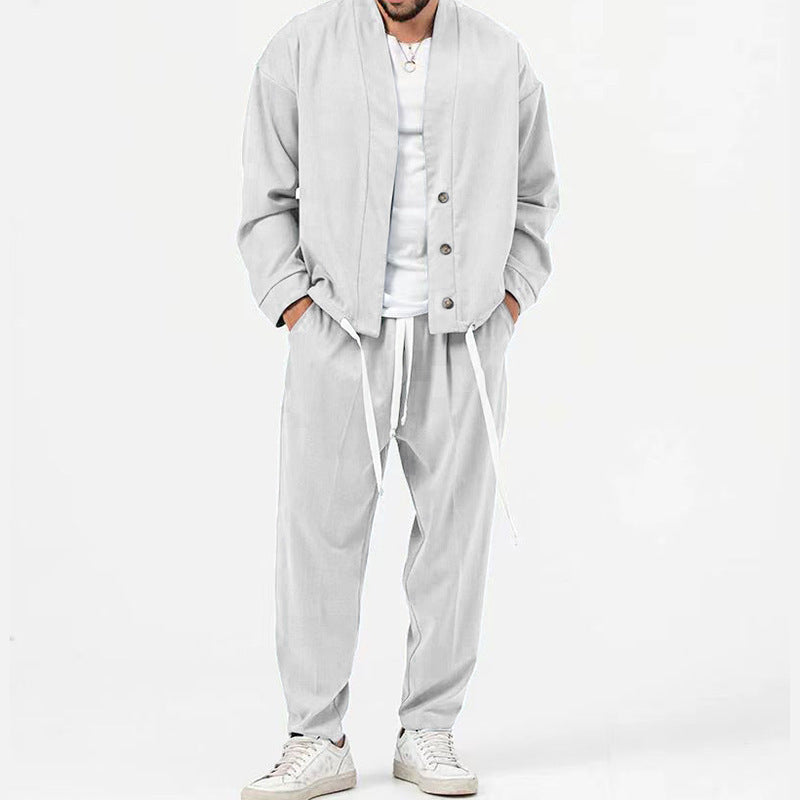Herren Joggerhose mit leichtem Überwurf Modern Style