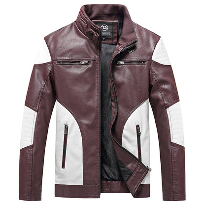 Lederjacke Herren Leder Schwarz Elegant