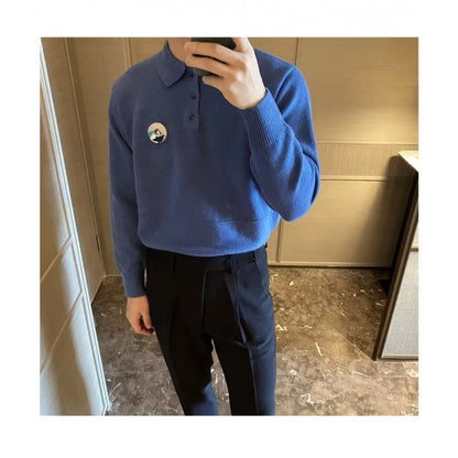 Herren Polo Pullover Modern Lässig Hochwertig