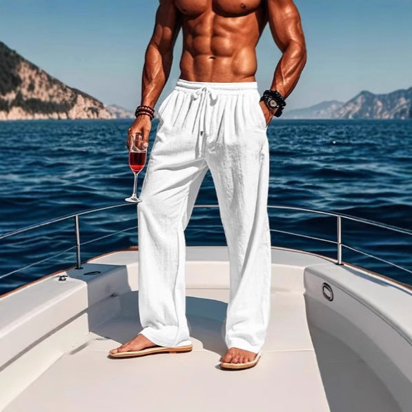 Herren Strandhose Lässig Elastisch Mit Taschen - BerlinGlamour