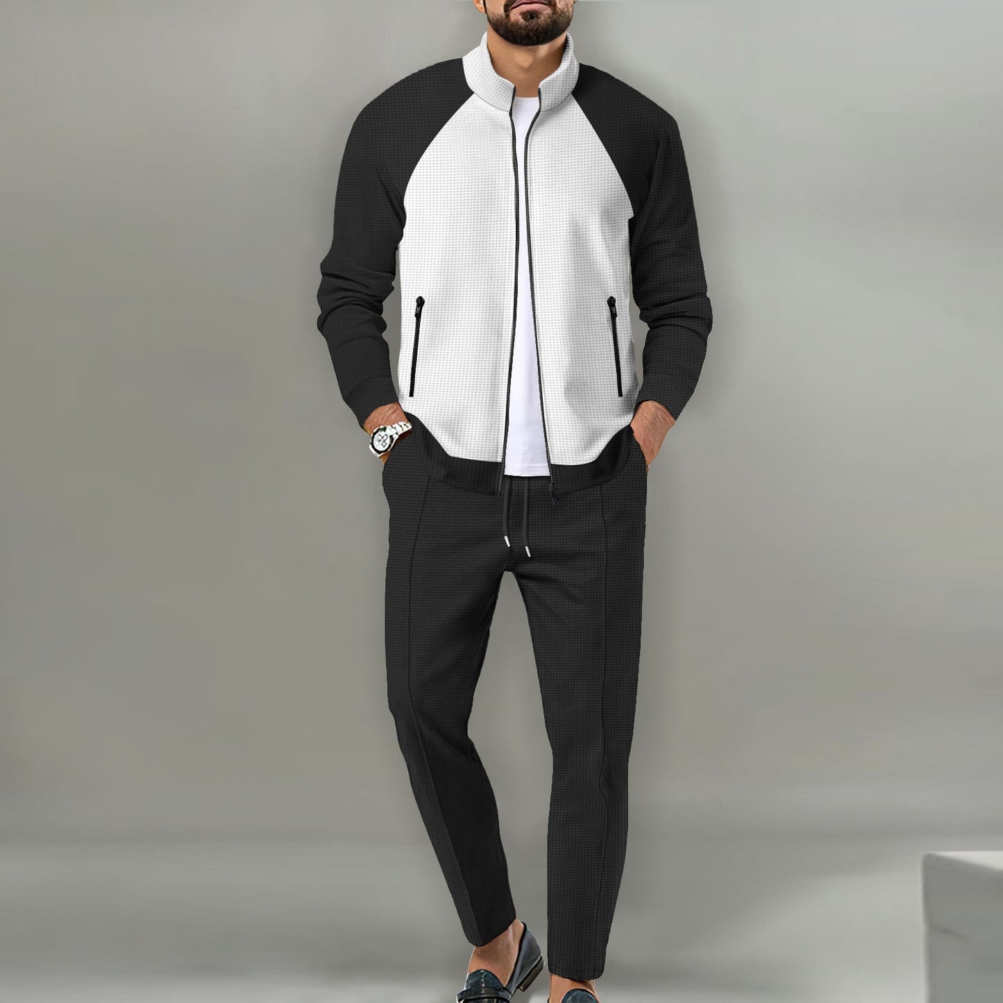 Herren Sportjacke Bequem Passform Modern Design
