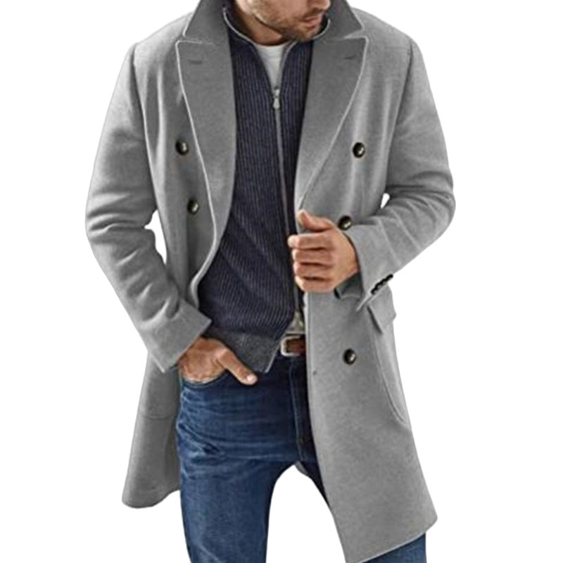Herren Mantel Doppeltuch Klassisch Modern Berlin Style