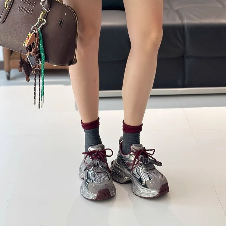 Damen Sneaker Chunky bequem atmungsaktiv Sportlich