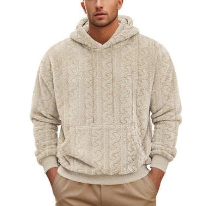 Herren Fleece Pullover Kapuzenpullover Warm Kuschelig - BerlinGlamour