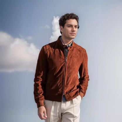 Herren Leichtjacke Sportlich Moderner Kragen
