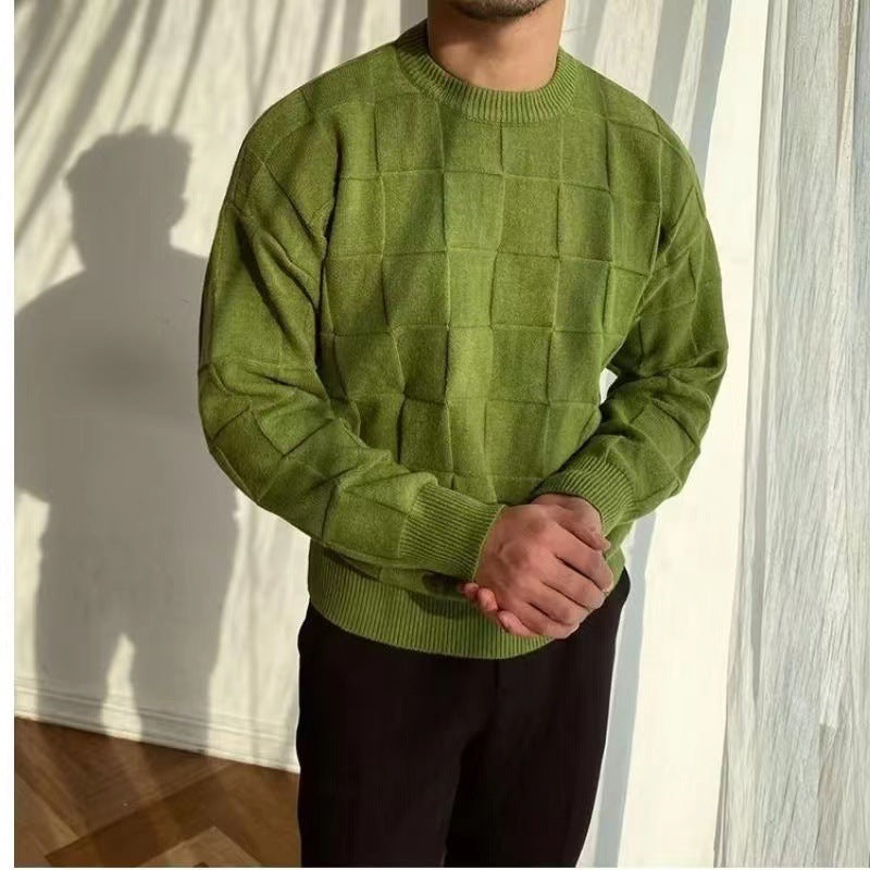 Herren Pullover Lässig Strukturiert Modern - BerlinGlamour