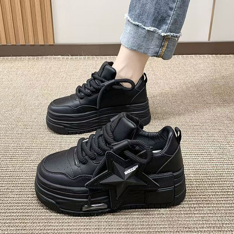 Damen Sneaker Sternen Applikation Komfort Schuhe Trendy - BerlinGlamour