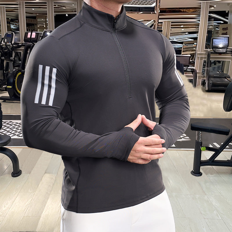Herren Fitness-Oberteil Atmungsaktiv Kurzarm