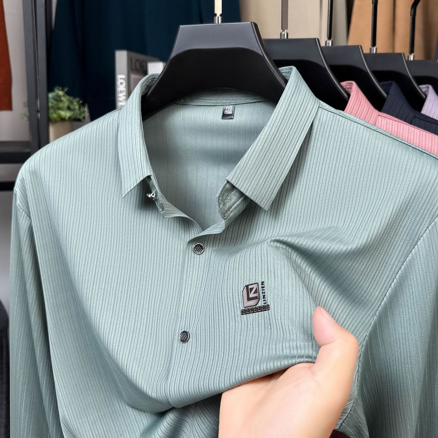 Herren Hemd Modern Strukturiert Elegantes Design Berlin